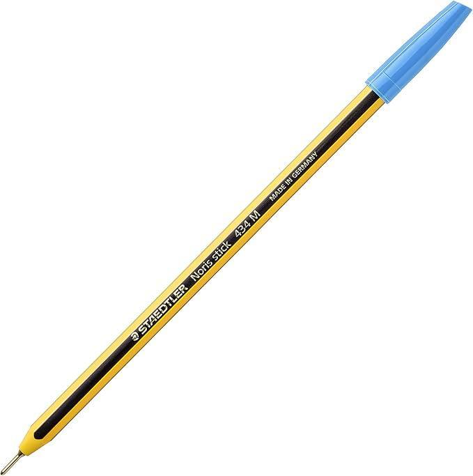 staedtler staedtler noris stick 434 penna a sfera colore azzurro confezione da 10 pz - foto 2