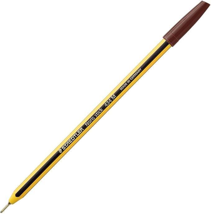 staedtler staedtler noris stick 434 penna a sfera colore marrone confezione da 10 pz - foto 2