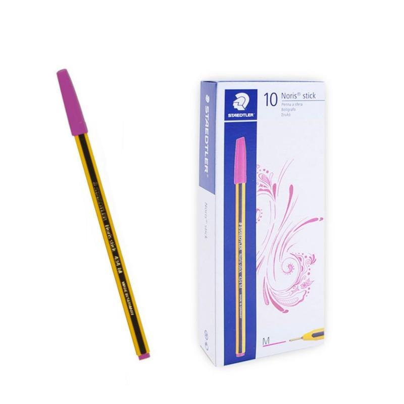 staedtler staedtler noris stick 434 penna a sfera colore viola confezione da 10 pz - foto 1