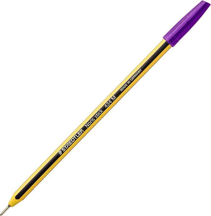 staedtler staedtler noris stick 434 penna a sfera colore viola confezione da 10 pz - foto 2