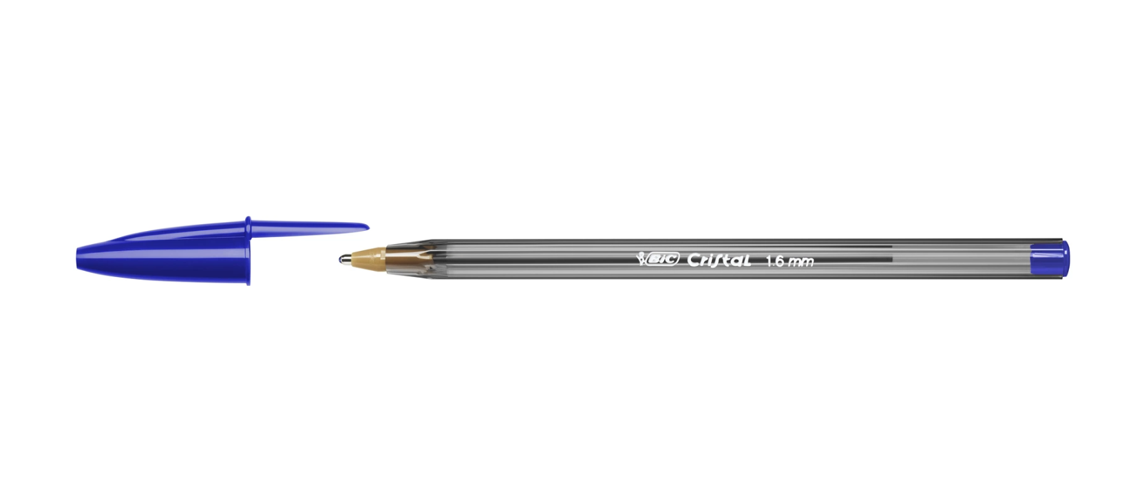 bic bic cristal large penna a sfera punta da 1,6 mm colore blu confezione da 50 pezzi - foto 2