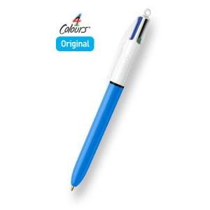 4 colori penna a sfera a scatto contenente 4 colori rosso nero blu e verde con punta da 1,0 mm