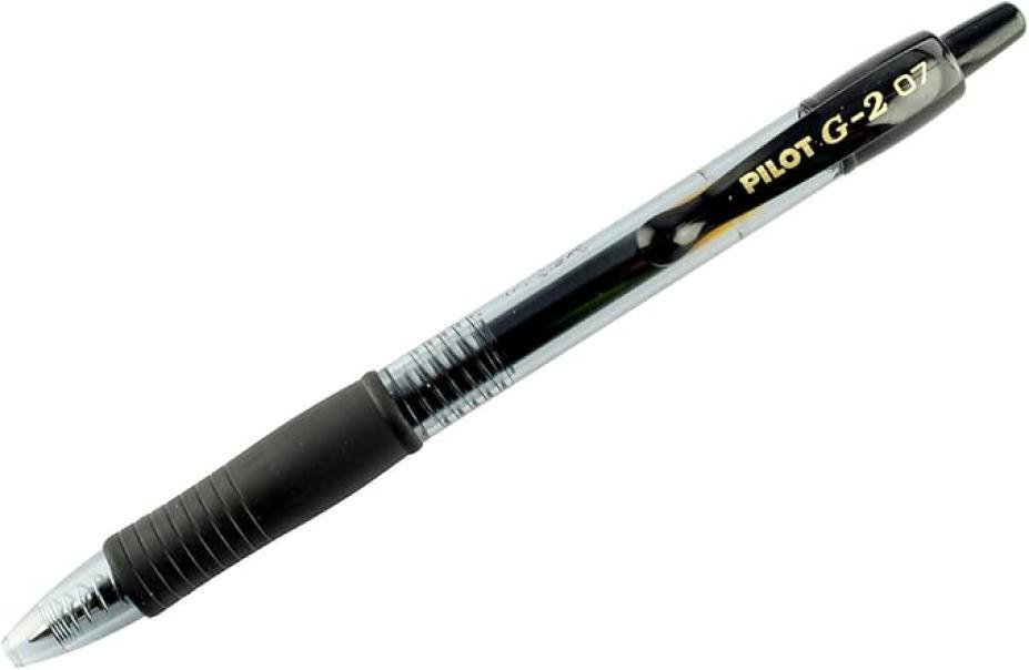 pilot pilot g 2 penna a sfera gel a scatto ricaricabile colore nero punta da 0,7 mm - foto 1