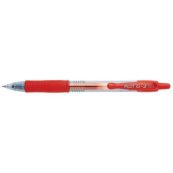 pilot pilot g 2 penna a sfera gel a scatto ricaricabile colore rosso punta da 0,7 mm - foto 2