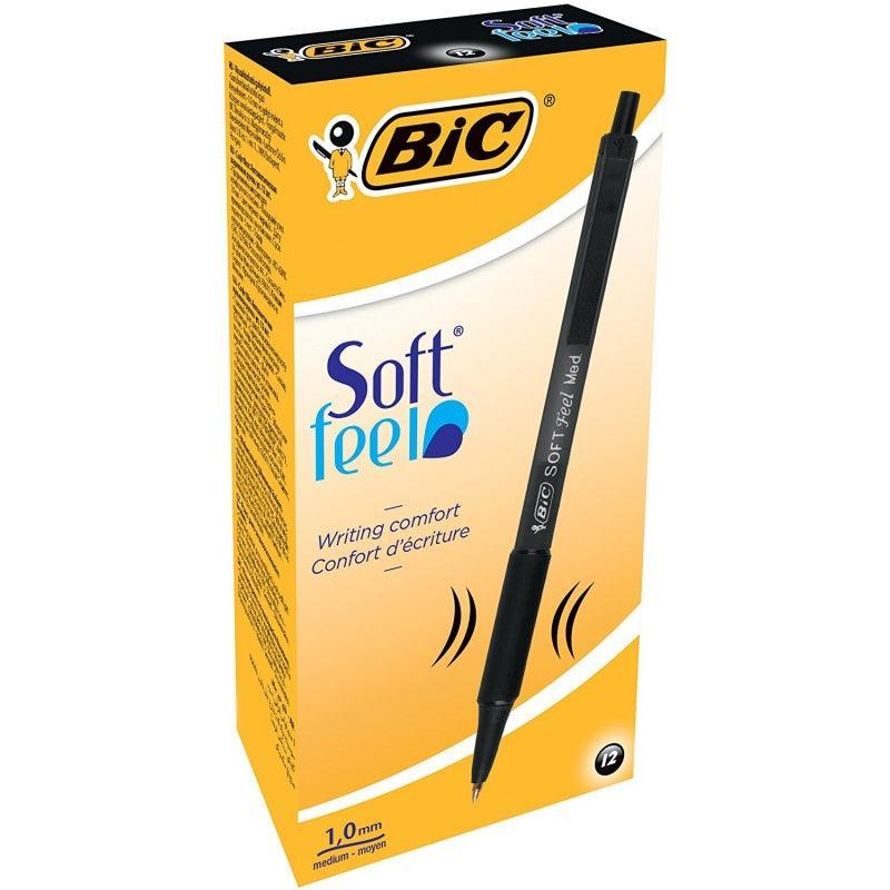 bic bic soft feel clic penna a sfera a scatto punta media da 1 mm colore nero conf da 12 pz. - foto 1 bic bic soft feel clic penna a sfera a scatto punta media da 1 mm colore nero conf da 12 pz. - foto 1