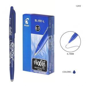 Frixion ball 12 penne a sfera cancellabili ricaricabili blu con punta da 0,7 mm