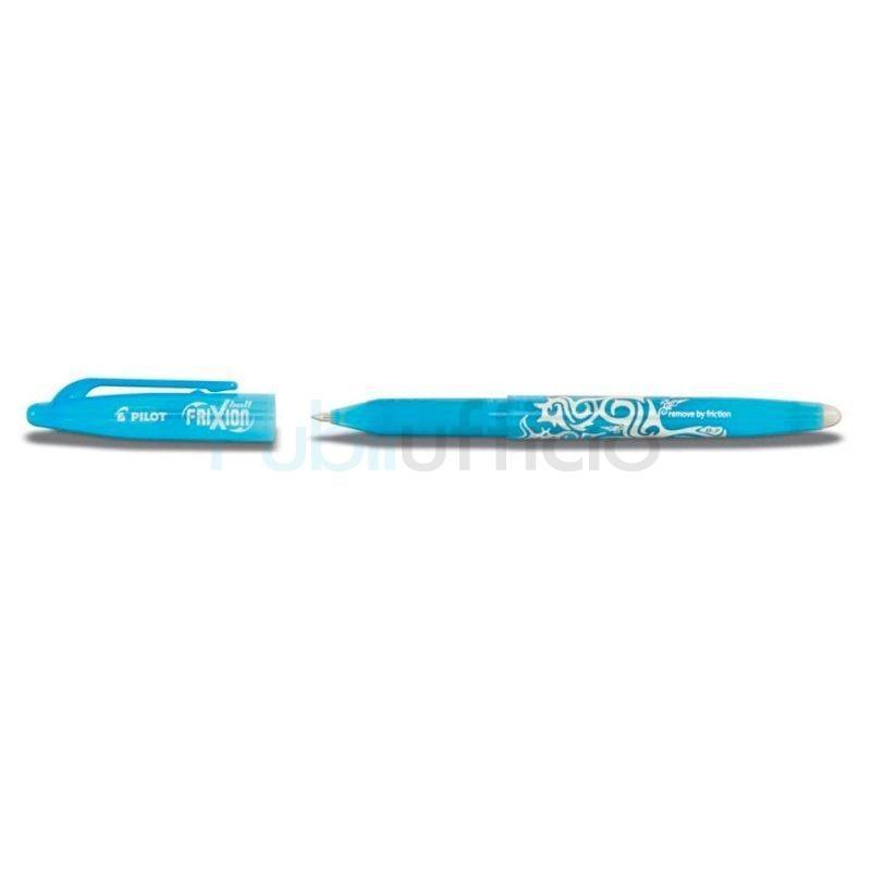 pilot pilot frixion ball penna a sfera cancellabile e ricaricabile colore azzurro con punta da 0,7 mm confezione da 12 pz - foto 3