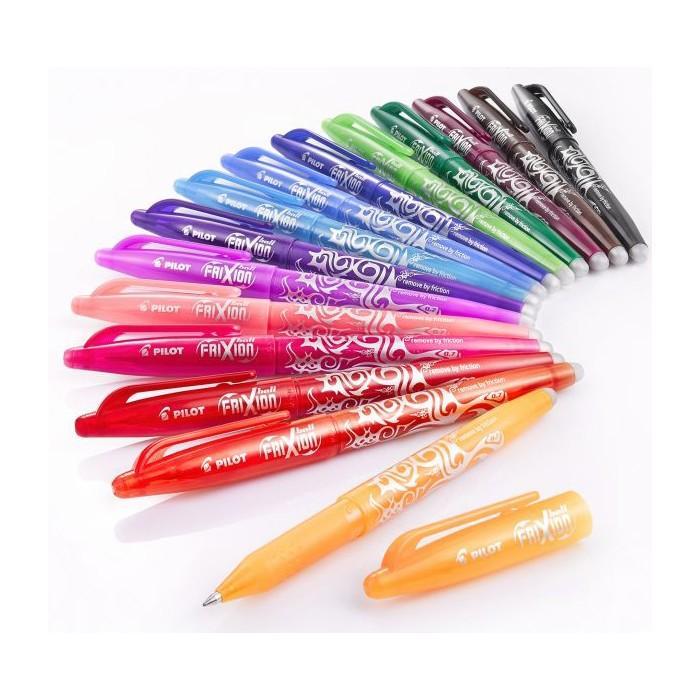 pilot pilot frixion ball penna a sfera cancellabile e ricaricabile colore azzurro con punta da 0,7 mm confezione da 12 pz - foto 4