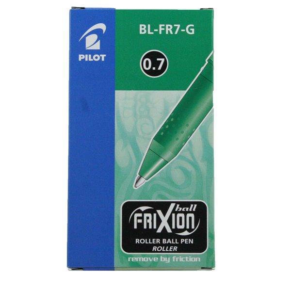 pilot pilot frixion ball penna a sfera cancellabile e ricaricabile colore verde con punta da 0,7 mm confezione da 12 pz - foto 1