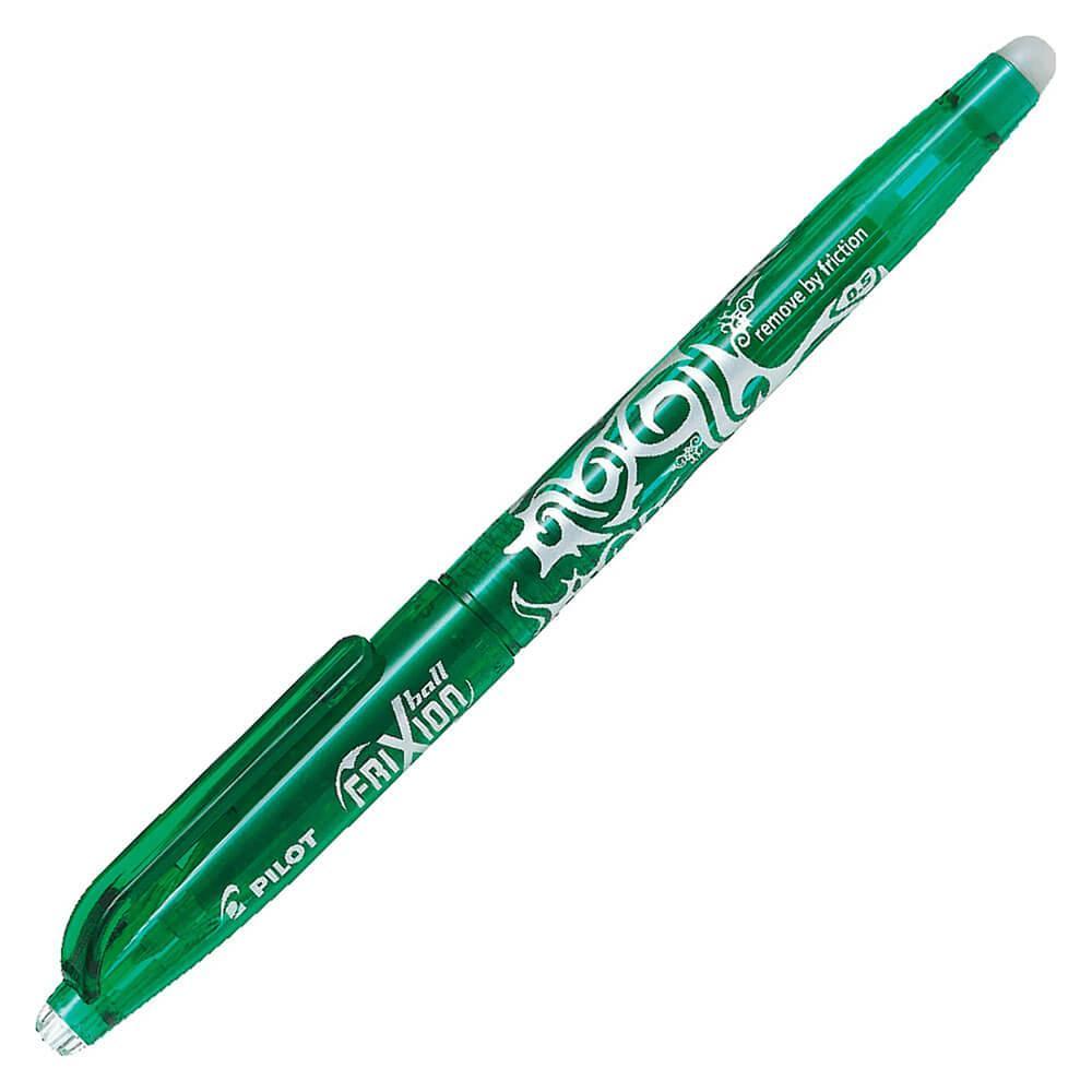 pilot pilot frixion ball penna a sfera cancellabile e ricaricabile colore verde con punta da 0,7 mm confezione da 12 pz - foto 2