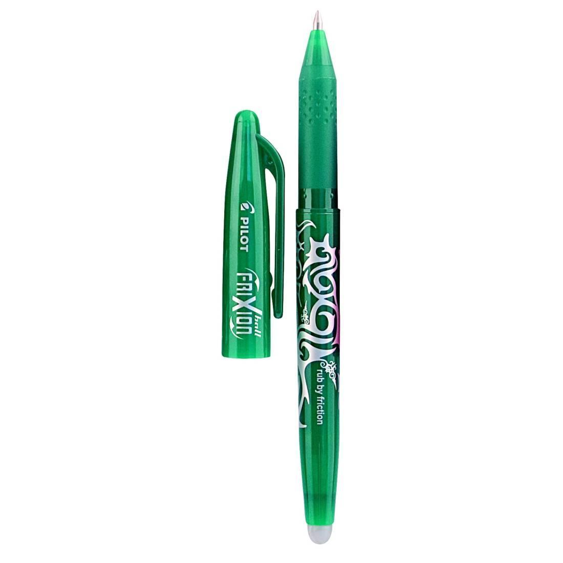 pilot pilot frixion ball penna a sfera cancellabile e ricaricabile colore verde con punta da 0,7 mm confezione da 12 pz - foto 3