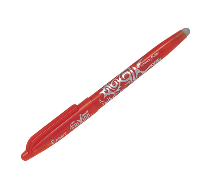 pilot pilot frixion ball penna a sfera cancellabile e ricaricabile colore arancio con punta da 0,7 mm confezione da 12 pz - foto 2