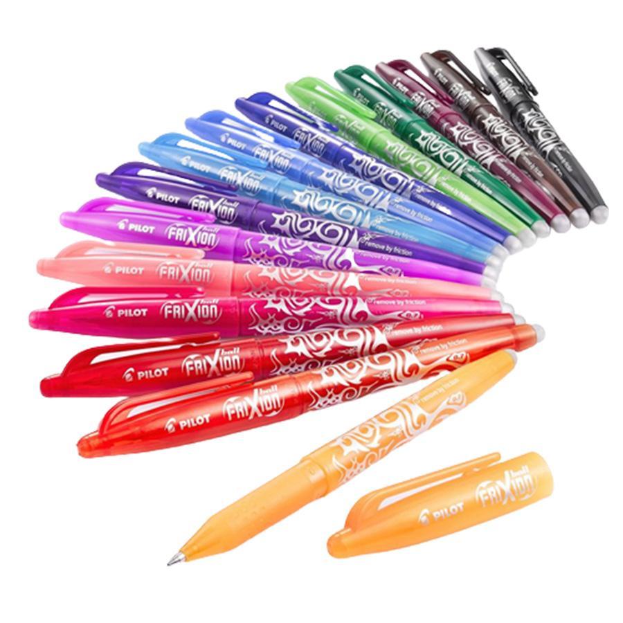 pilot pilot frixion ball penna a sfera cancellabile e ricaricabile colore marrone con punta da 0,7 mm confezione da 12 pz - foto 4