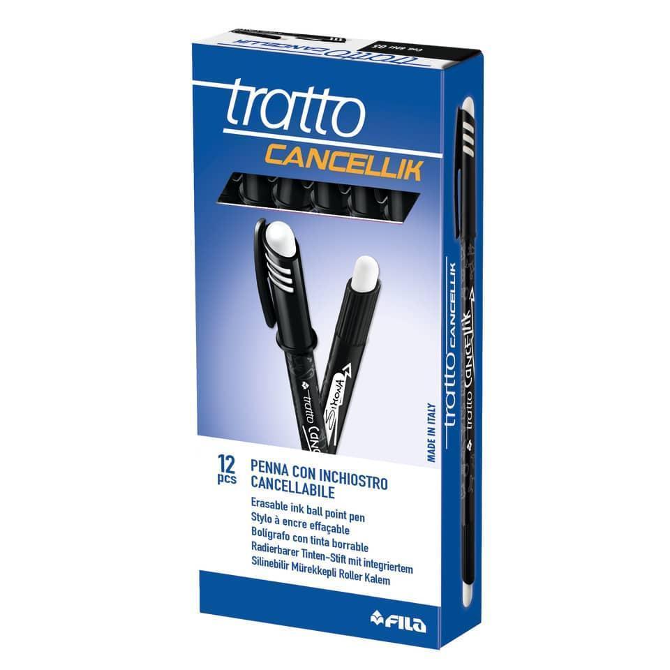tratto tratto cancellik 12 pz penna a sfera cancellabile con tratto da 0,4 mm colore nero - foto 1 tratto tratto cancellik 12 pz penna a sfera cancellabile con tratto da 0,4 mm colore nero - foto 1
