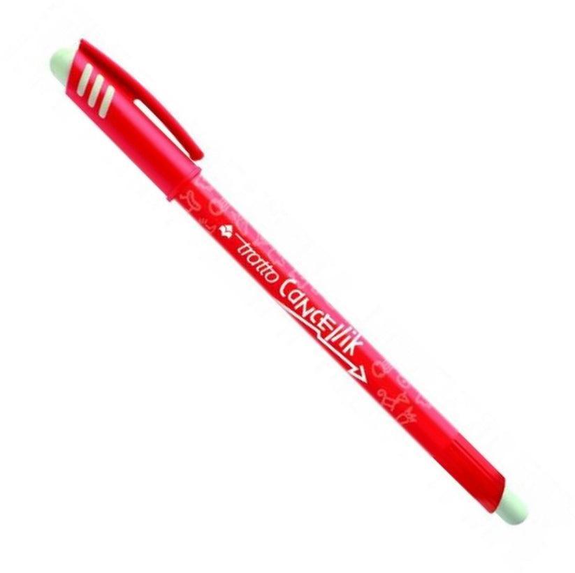 tratto tratto cancellik penna a sfera cancellabile con tratto da 0,4 mm colore rosso - foto 1