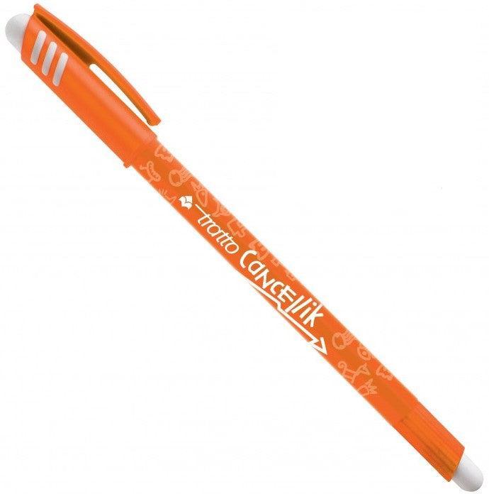 tratto tratto cancellik 12pz penna a sfera cancellabile con tratto da 0,4 mm colore arancio - foto 2