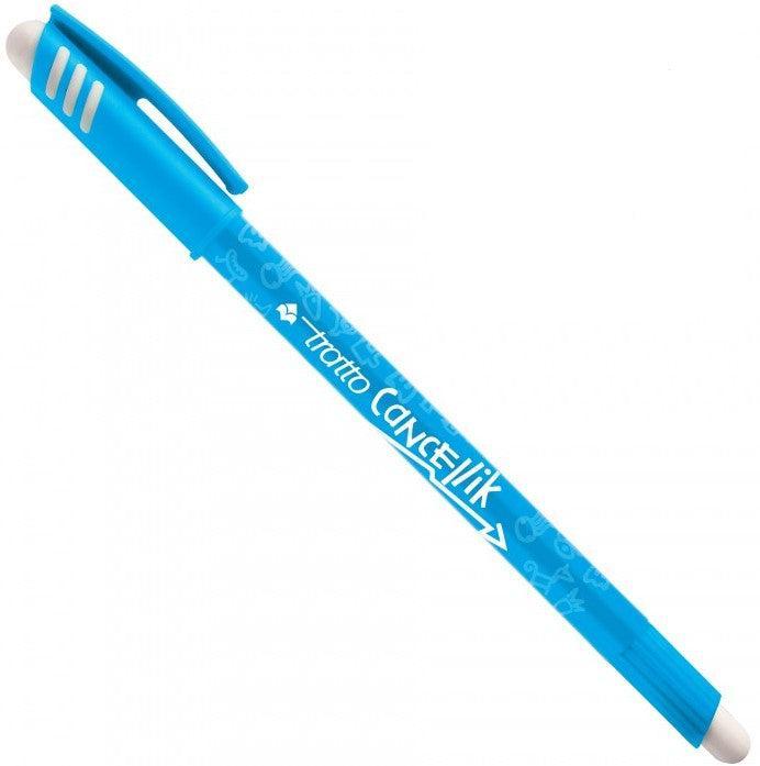 tratto tratto cancellik penna a sfera cancellabile con tratto da 0,4 mm colore azzurro - foto 1