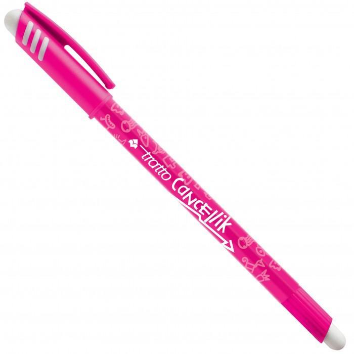 tratto tratto cancellik penna a sfera cancellabile con tratto da 0,4 mm colore fuxia - foto 1