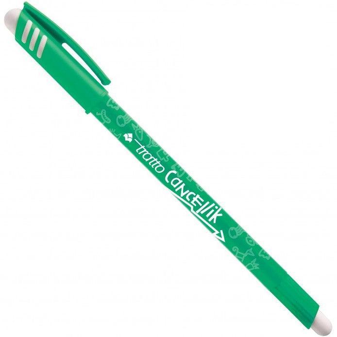 tratto tratto cancellik 12pz penna a sfera cancellabile con tratto da 0,4 mm colore verde - foto 2