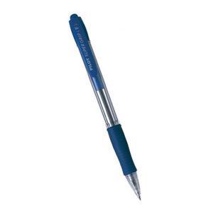 Super grip penna a sfera blu a scatto punta da 0,7 mm