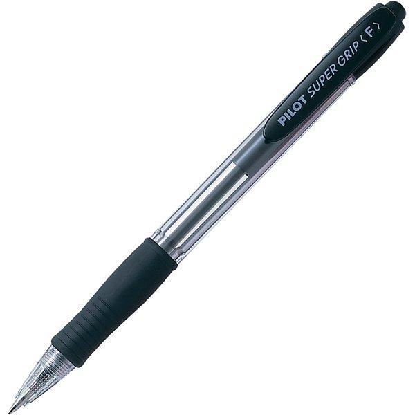 pilot pilot super grip penna a sfera nera a scatto punta da 0,7 mm - foto 1