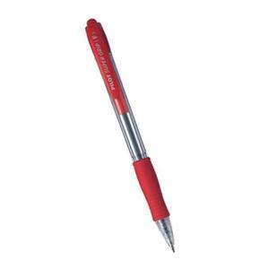 Super grip penna a sfera rosso a scatto punta da 0,7 mm