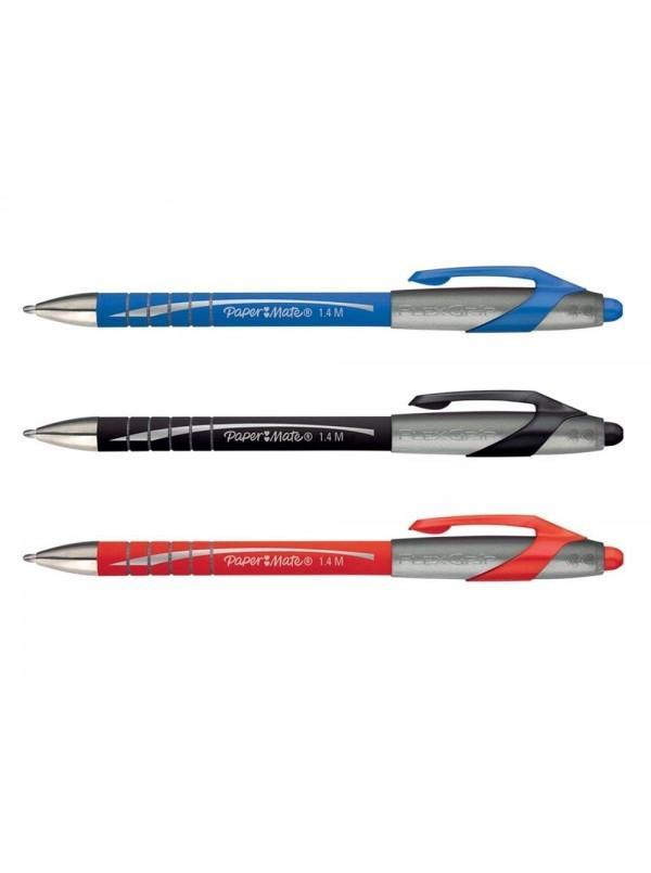 paper mate paper mate flexgrip elite penna a scatto rossa punta da 1,4 mm - foto 2