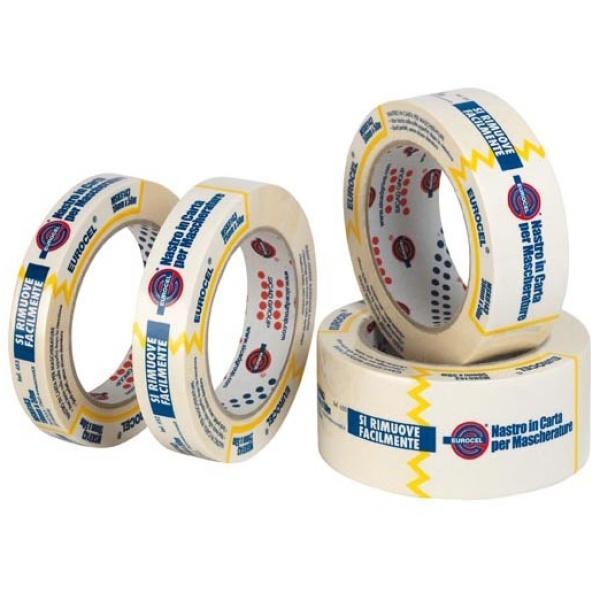 eurocel eurocel nastro carta adesivo msk per mascherature mm 19 x 50 mt - foto 2