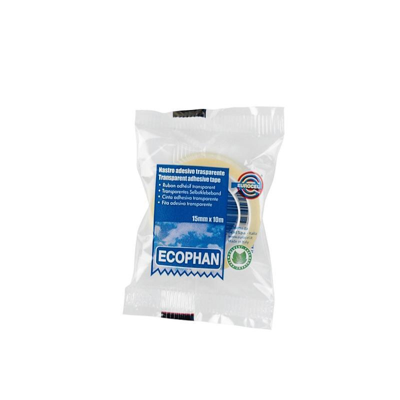 eurocel eurocel nastro adesivo ecophan dimensioni mm 15 x 10 mt trasparente - foto 1