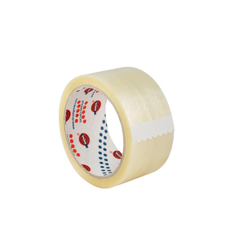 eurocel eurocel nastro adesivo da pacchi in polipropilene misura mm 50 x 66 mt trasparente confezione da 6 pezzi - foto 1