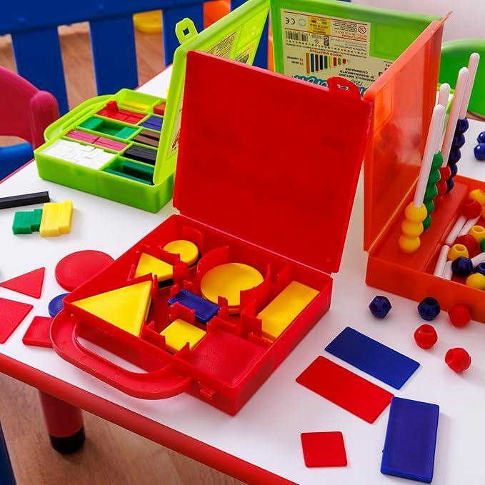 italveneta italveneta valigetta didattica da 48 pezzi di figure logiche in plastica - foto 3