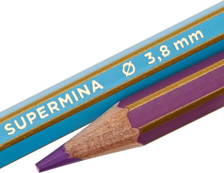 giotto giotto supermina pastelli colorati in 5 conf. da 36 pz. colori assortiti, diametro mina di 3,8 mm - foto 4