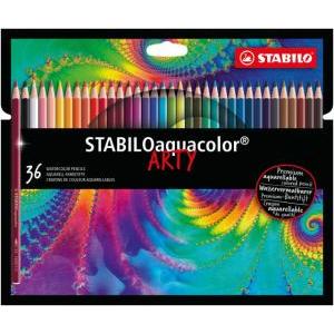 Aquacolor matite colorate acquerellabili in astuccio di metallo da 36 pz.