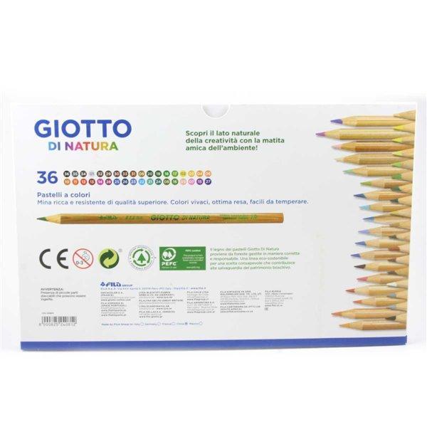 giotto giotto di natura pastelli colorati assortiti 5 conf. da 36 pz - foto 4