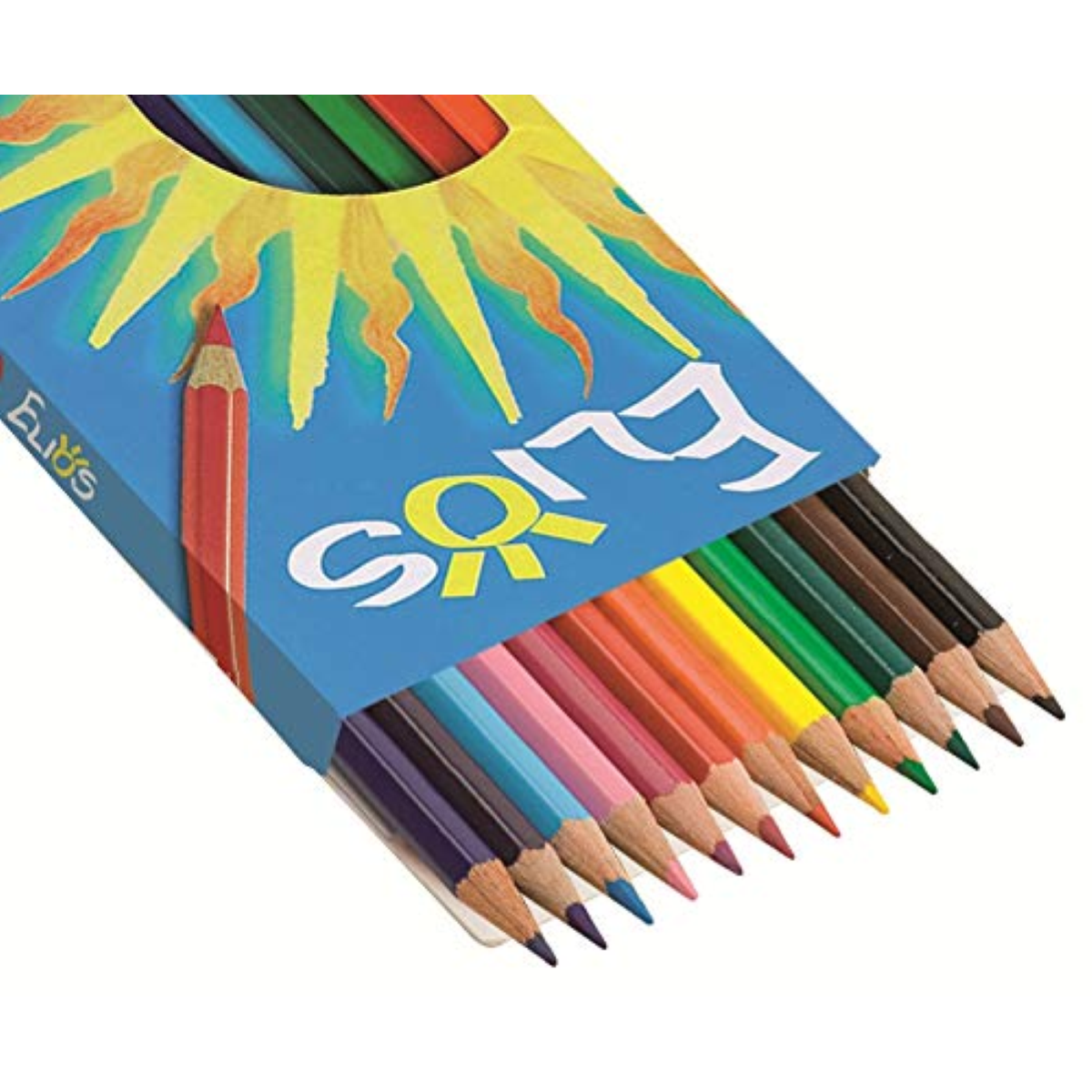 fila pastelli elios fila colorati in astuccio da 24 pz. colori assortiti, mina 2,8 mm, temperamatite incluso. - foto 2