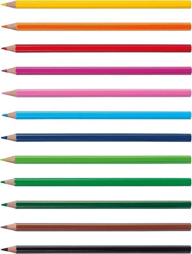 fila pastelli elios fila colorati in astuccio da 36 pz. colori assortiti, mina 2,8 mm, temperamatite incluso - foto 2