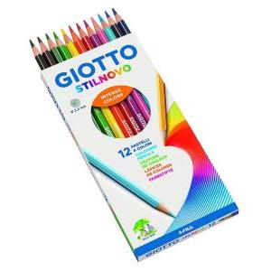 Stilnovo pastelli colorati a sezione esagonale e mina da 3,3 mm colori assortiti da 12 pz.
