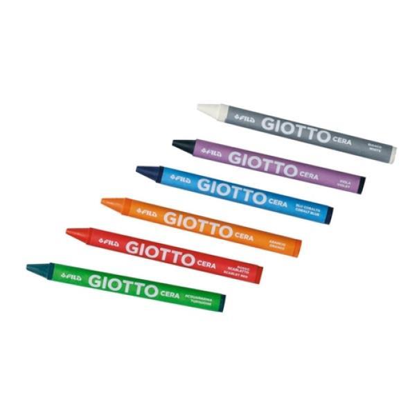 giotto giotto pastelli a cera in astuccio da 24 colori assortiti - foto 2
