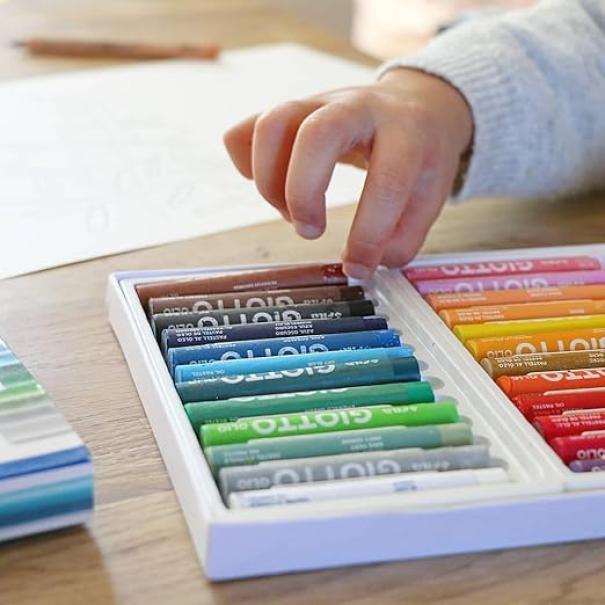 giotto giotto pastelli ad olio in astuccio da 24 colori assortiti - foto 4