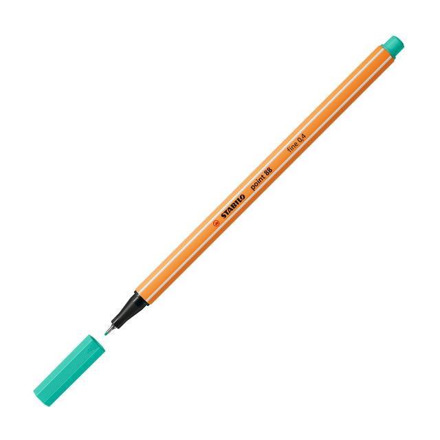 stabilo stabilo point 88 pennarello fineliner con tratto da 0,4 mm colore verde ghiaccio n° 13 - foto 2