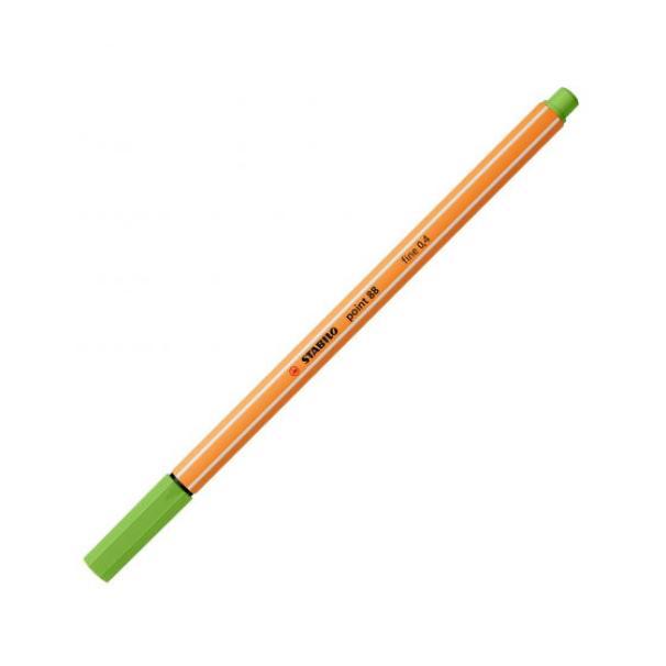 stabilo stabilo point 88 10pz pennarello fineliner con tratto da 0,4 mm colore verde mela n° 33 - foto 1