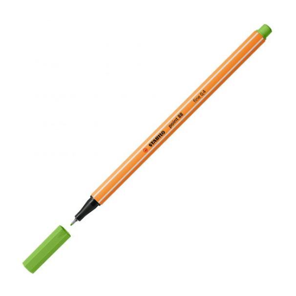 stabilo stabilo point 88 10pz pennarello fineliner con tratto da 0,4 mm colore verde mela n° 33 - foto 2