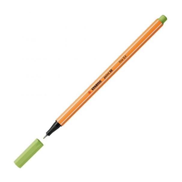 stabilo stabilo point 88 pennarello fineliner con tratto da 0,4 mm colore pistacchio n° 34 - foto 2