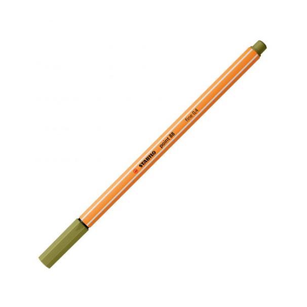 stabilo stabilo point 88 10pz pennarello fineliner con tratto da 0,4 mm colore verde muschio n° 37 - foto 1