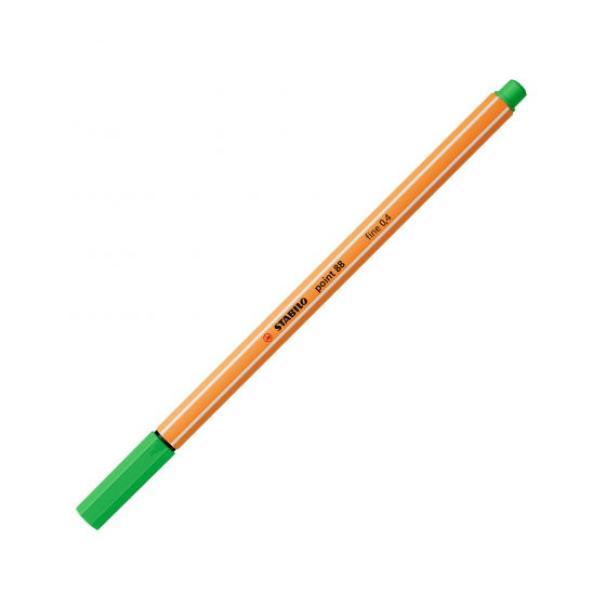 stabilo stabilo point 88 pennarello fineliner con tratto da 0,4 mm colore verde foglia n° 43 - foto 1