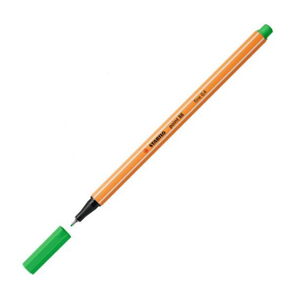 stabilo stabilo point 88 pennarello fineliner con tratto da 0,4 mm colore verde foglia n° 43 - foto 2