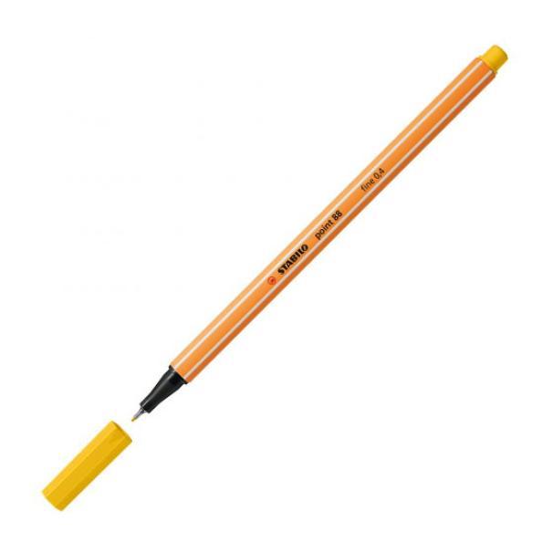 stabilo stabilo point 88 10pz pennarello fineliner con tratto da 0,4 mm colore giallo n° 44 - foto 2 stabilo stabilo point 88 10pz pennarello fineliner con tratto da 0,4 mm colore giallo n° 44 - foto 2