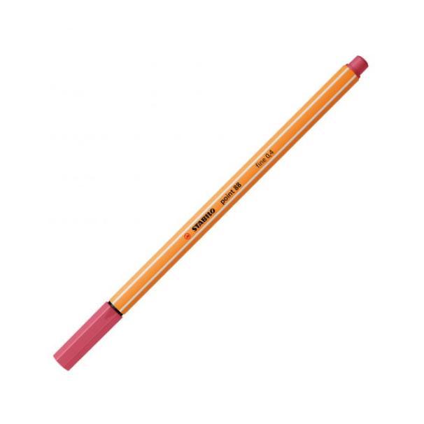 stabilo stabilo point 88 pennarello 10pz fineliner con tratto da 0,4 mm colore rosso fragola n° 49 - foto 1
