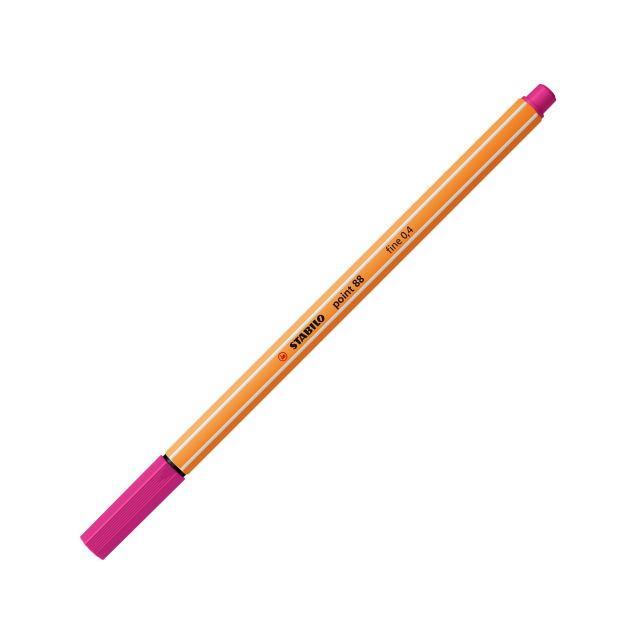 stabilo stabilo point 88 pennarello fineliner con tratto da 0,4 mm colore rosa n° 56 - foto 1