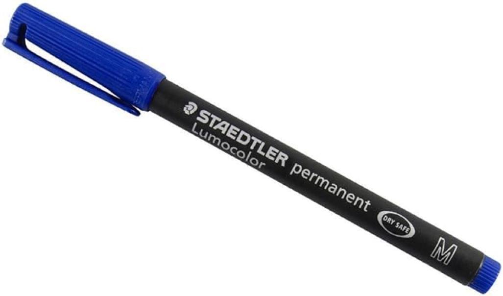 staedtler staedtler lumocolor 317 penna 10 pz marcatore permanente punta media tratto da 1.0 mm colore blu - foto 2